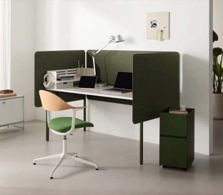 사무용책상·모션데스크·파티션 — 업무 공간 (WORKSPACES)